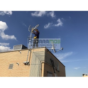 Instalaron de antenas comunitarias y parabólicas