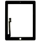 Cambio reparación Pantalla digitalizadora, ventana táctil negra ORIGINAL para Apple iPad 3, NEW iPad, iPad 4