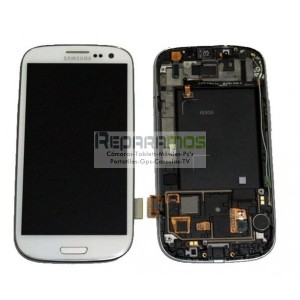 Pantalla digitalizadora blanca con display de Samsung Galaxy S3, SIII i9300
