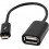 Cable otg micro usb macho, usb hembra