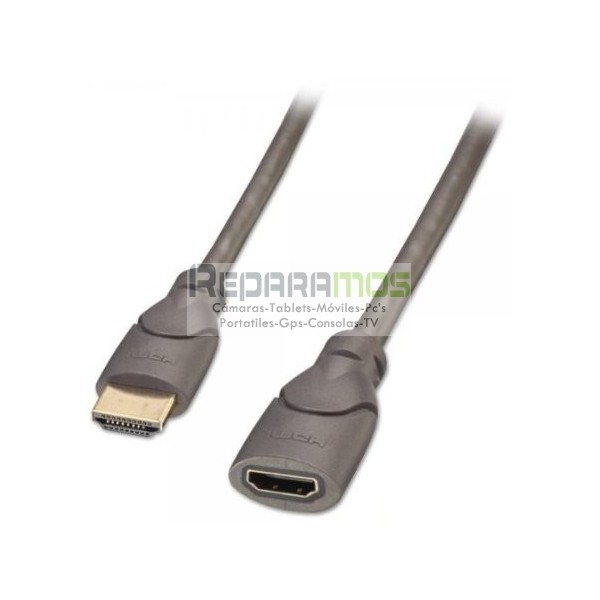 Cable alargador HDMI de alta velocidad (0.5 m, macho a hembra)