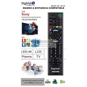 MANDO COMPATIBLE TV LG MARCA DIGIVOLT 
