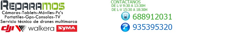 REPARAMOS.REPARAR, DRONES, CONSOLAS, MÓVILES, TELÉFONOS, PORTÁTILES, CÁMARAS, TELEVISORES, GPS